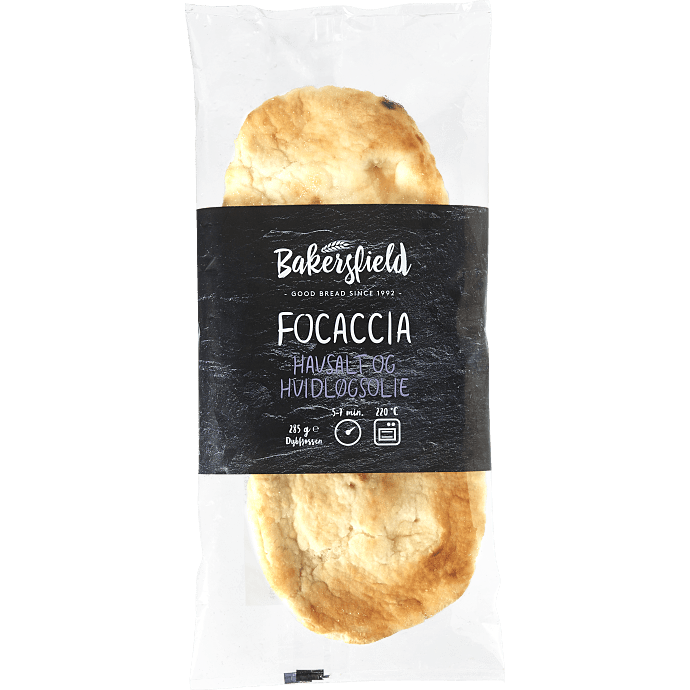 Foccacia m. salt og hvidløg