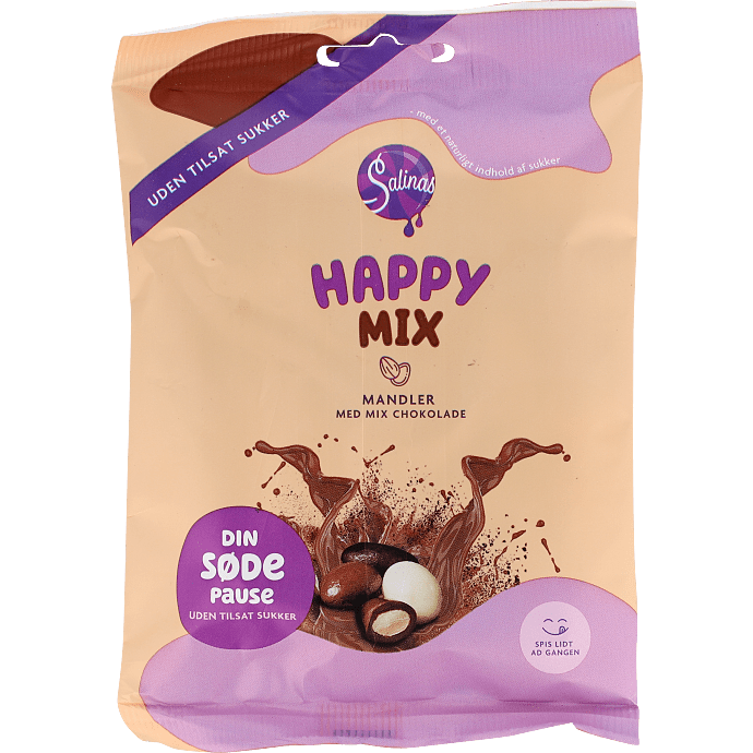 Chokoladekugler m. mandler u. tilsat sukker
