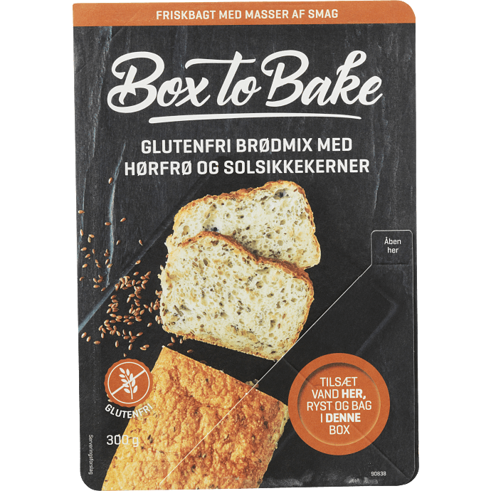 Brød m. hørfrø og solsikkekerner glutenfri