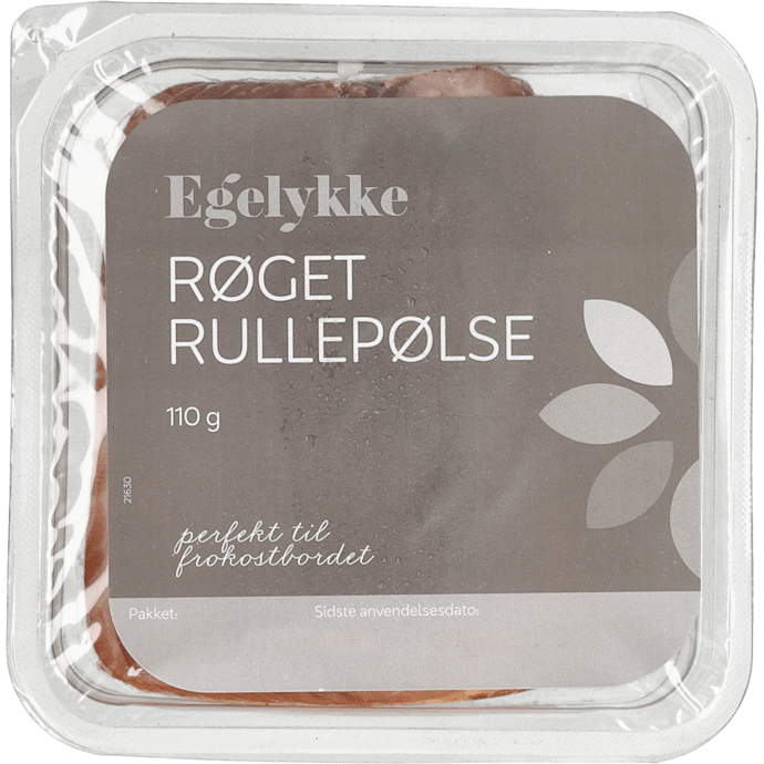 Røget rullepølse i skiver