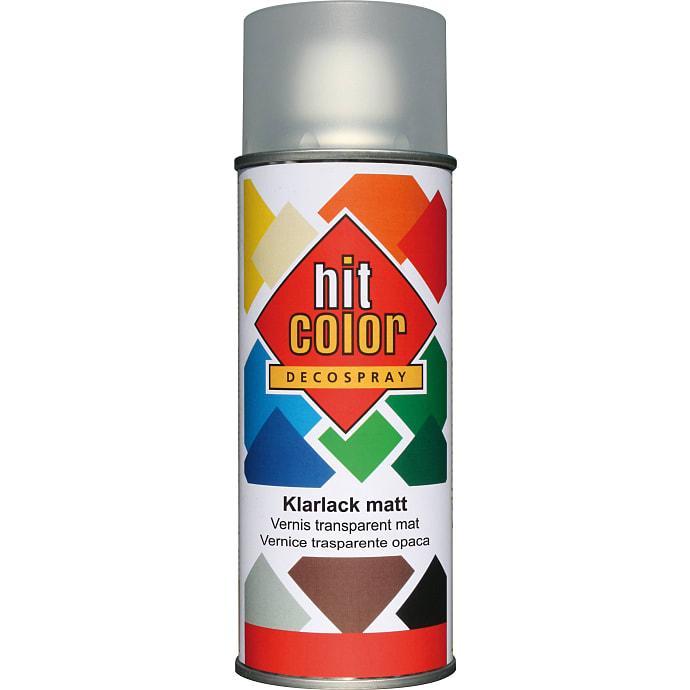 Hit Color spraymaling satin 0,4 liter - klarlak