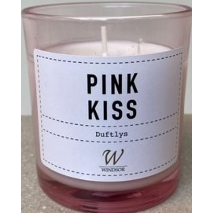 Windsor duftlys i glas - pink kiss