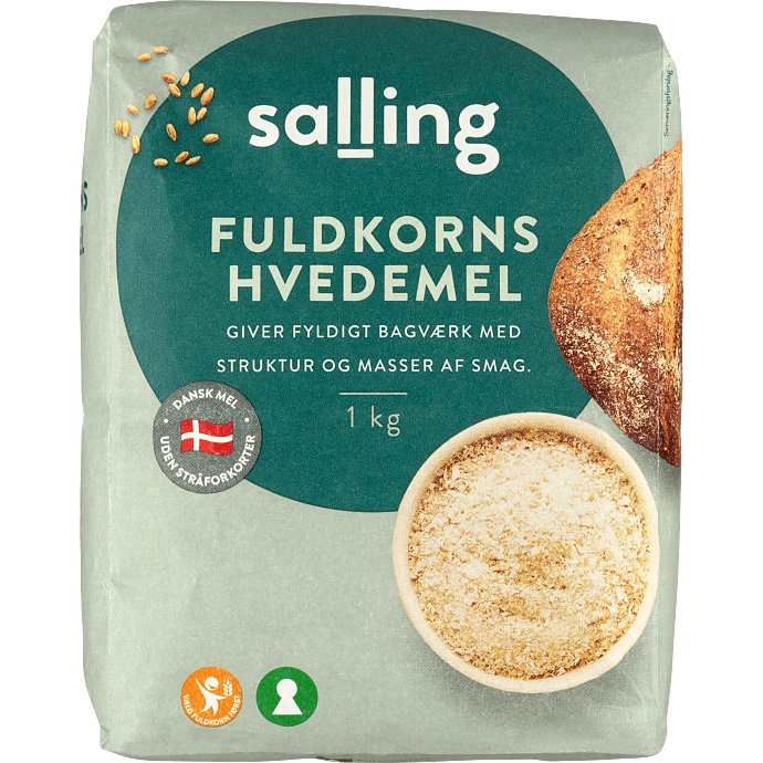 Fuldkornshvedemel