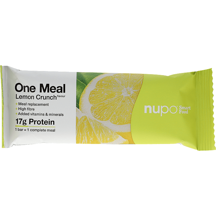 Måltidserstatningsbar m. citronknas og overtræk m. yoghurtsmag