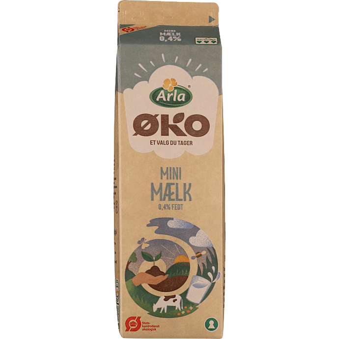 Minimælk 0,4% fedt øko