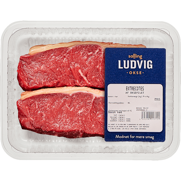 Entrecotes af filet