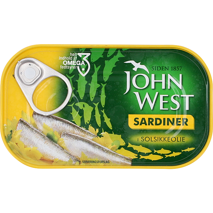 Sardiner i solsikkeolie