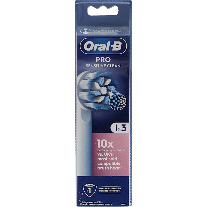 Oral-B Sensitive Clean tandbørstehoveder 3-pak