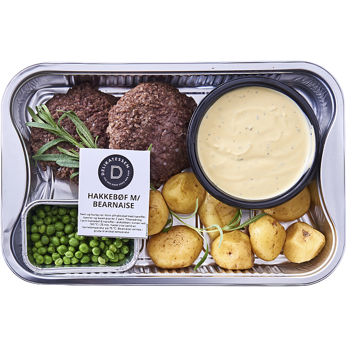 Hakkebøffer m. bearnaisesauce