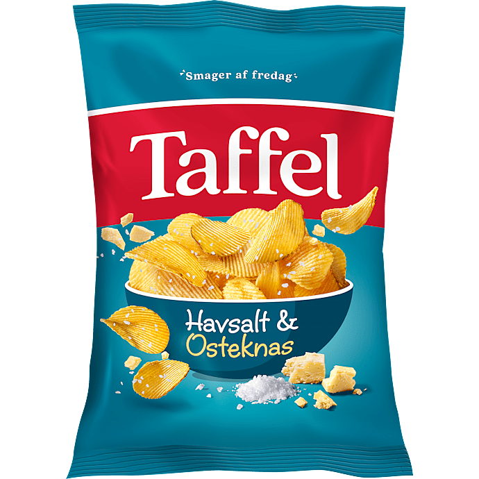 Chips m. havsalt og osteknas