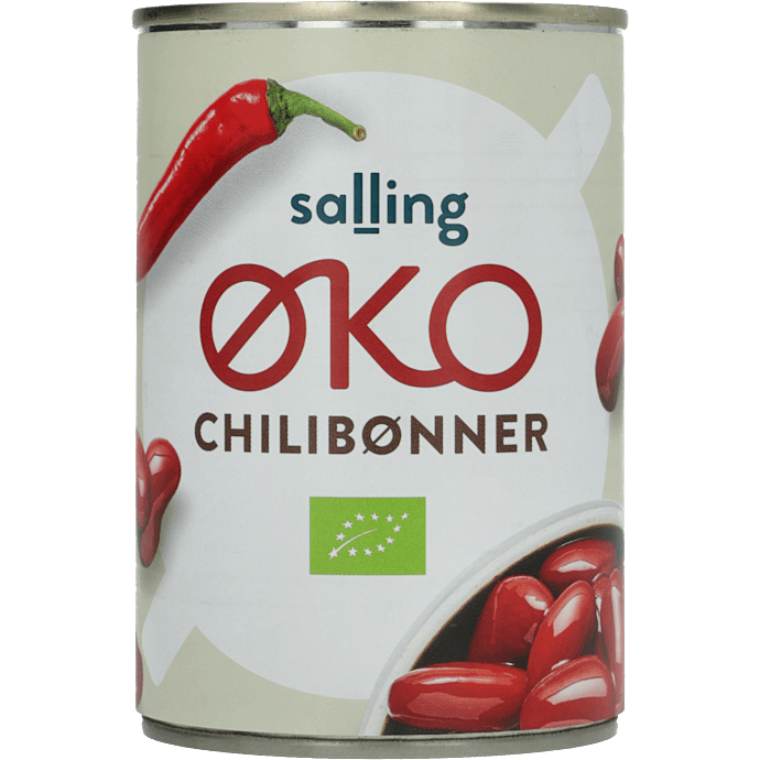 Røde kidneybønner i chilisauce øko