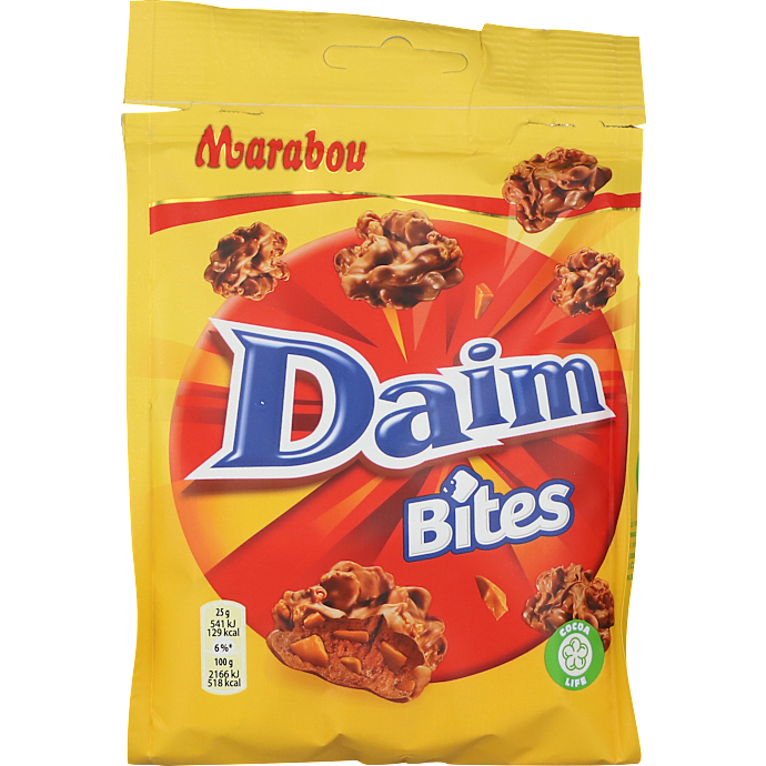 Mælkechokolade m. daim