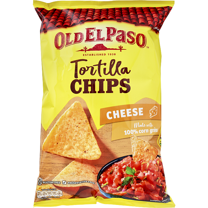 Tortillachips m. ost