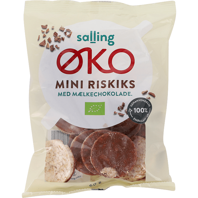Mini riskiks m. chokolade øko