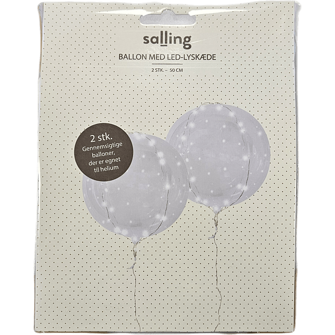 Salling LED Balloner Ø: 45 cm 2-pak - klar