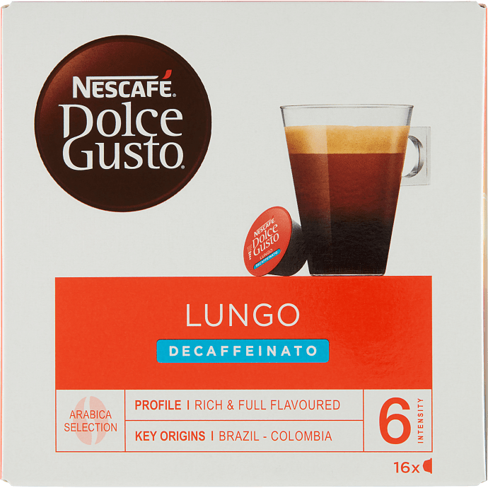 Lungo Koffeinfri Kaffekapsler