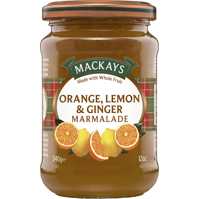 Appelsin-, citron- og ingefærmarmelade