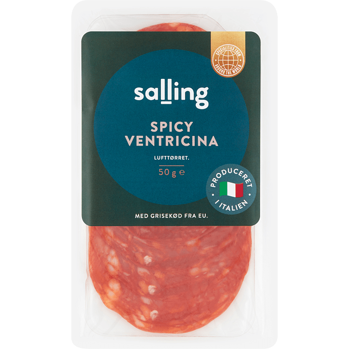 Spicy Ventricina salami i skiver