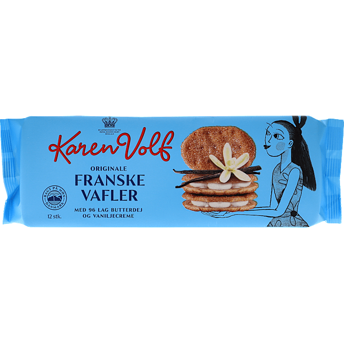 Vaffelkiks m. vanilje