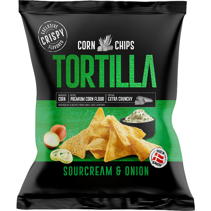 Majschips m. sour cream & onion