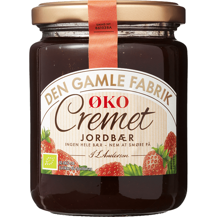 Cremet jordbærmarmelade øko
