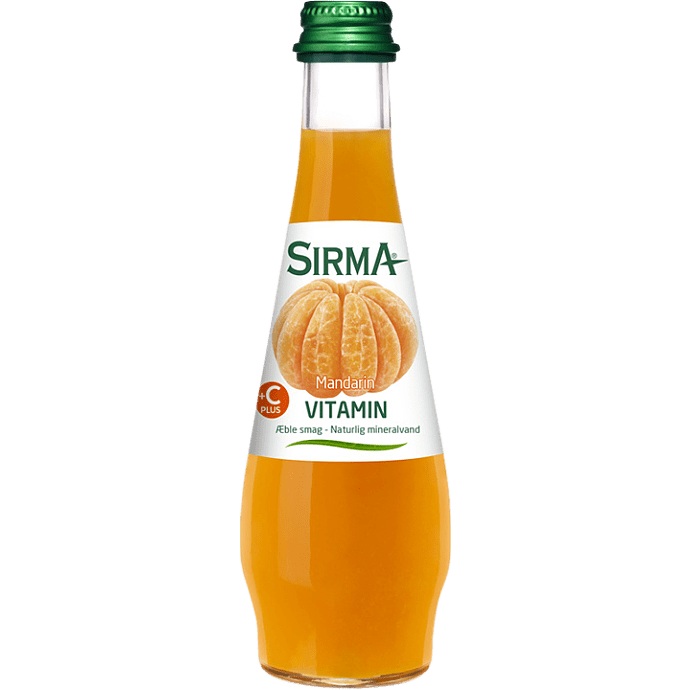 Vand m. mandarin- og æblesmag