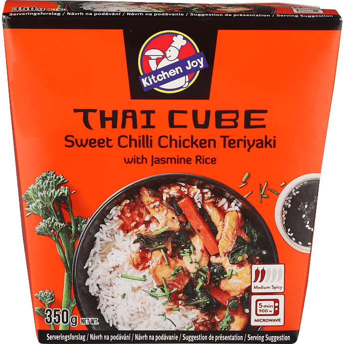 Kylling i teriyaki og sød chili m. ris mild