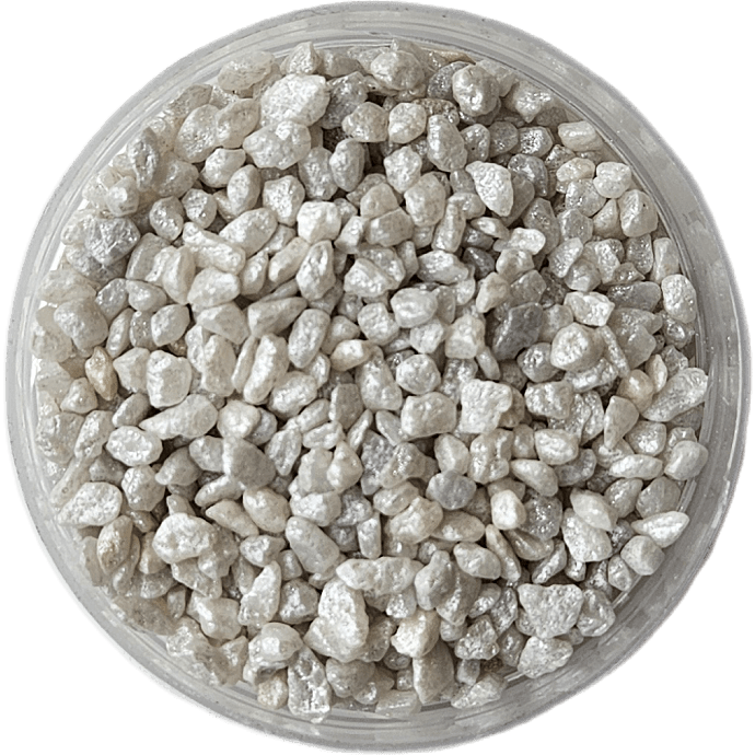 Dekorationssten 2-3 mm - hvid