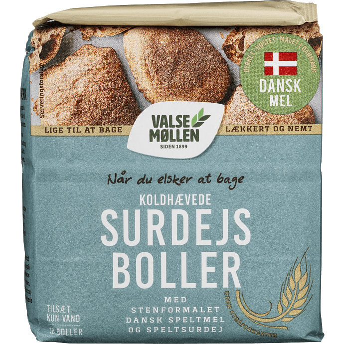 Koldhævede surdejsboller