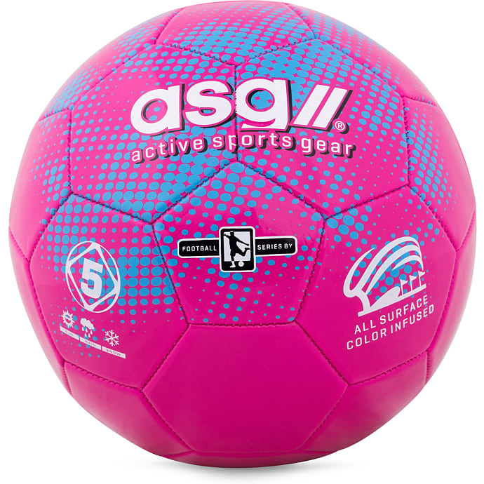 ASG fodbold str. 5 - pink/blå