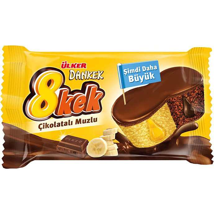 Chokolade- og banankage