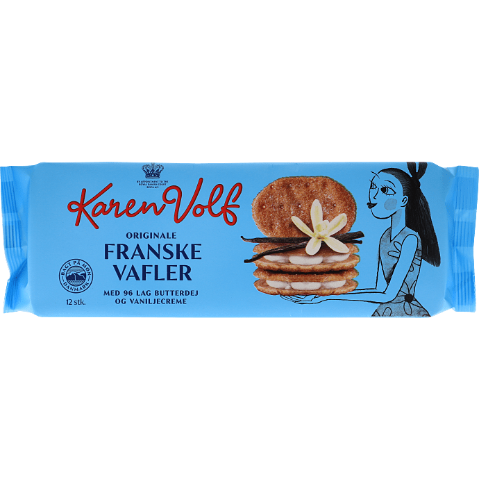 Vaffelkiks m. vanilje