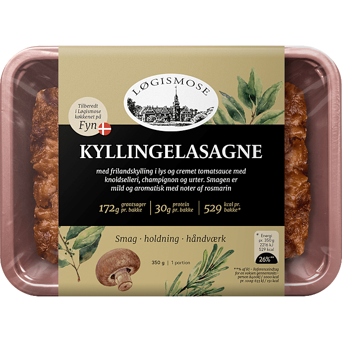 Lasagne m. kylling