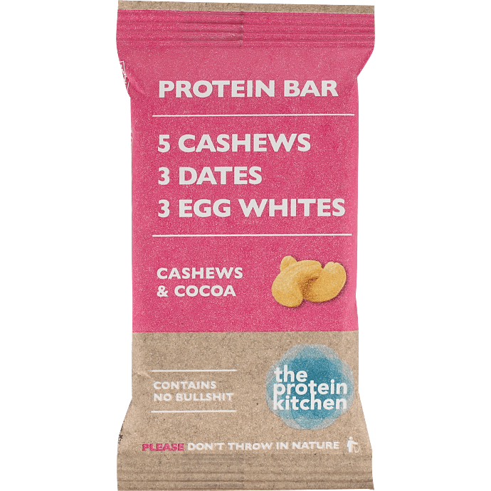 Proteinbar m. cashewnødder og kakao