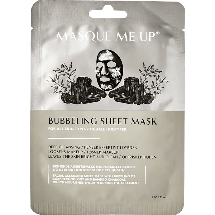 Ansigtsmaske m. forkullet bambus