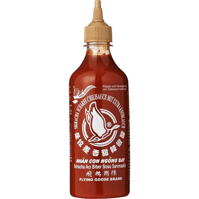 Sriracha chilisauce m. ekstra hvidløg stærk