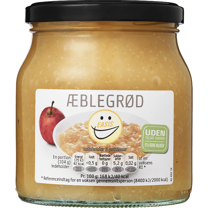 Æblegrød u. tilsat sukker