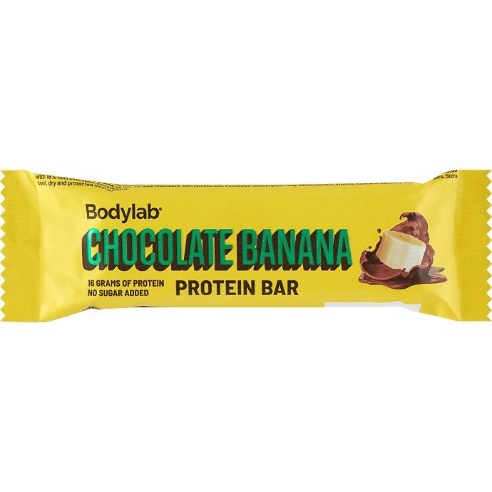 Proteinbar m. banan- og chokoladesmag
