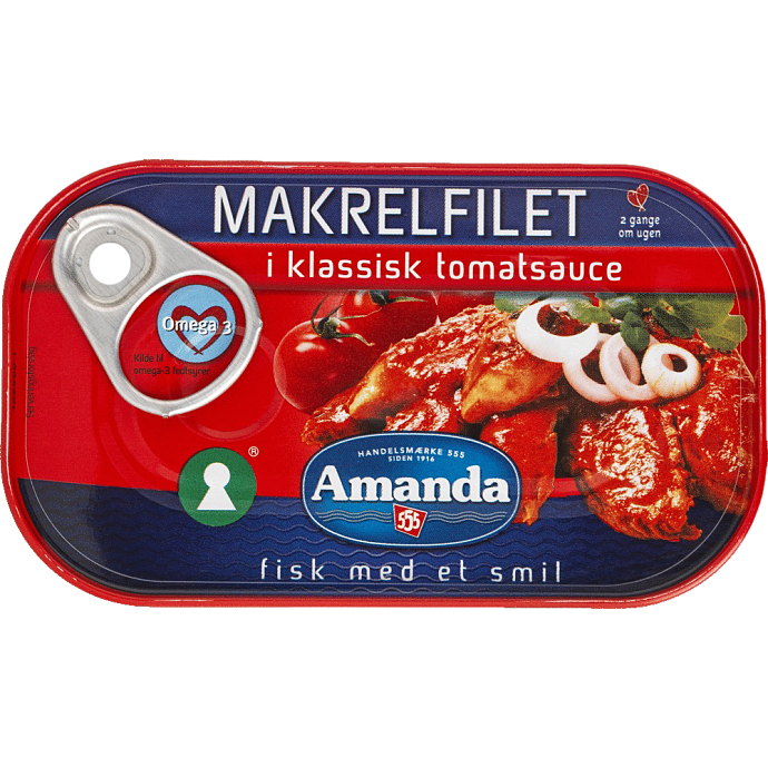 Makrelfilet i tomat