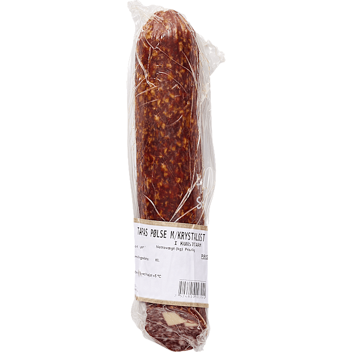 Tapaspølse m. krystalost