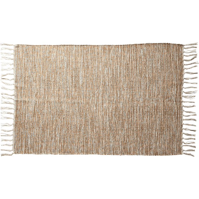 Bomuldsgulvtæppe - beige