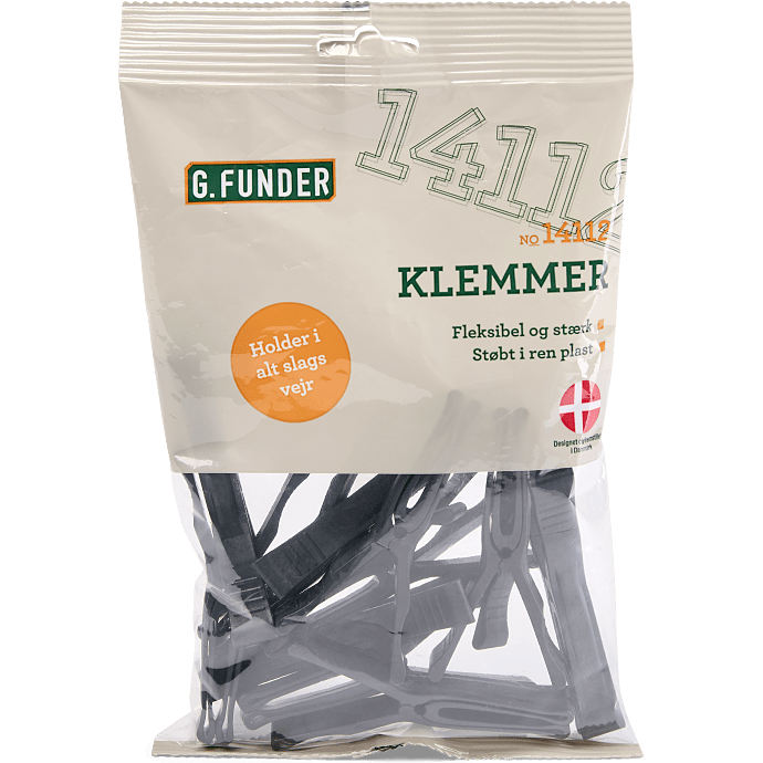 Tøjklemmer plastik