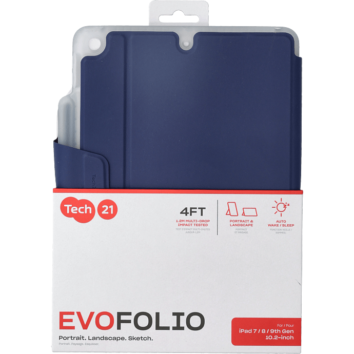 Tech21 Evo Folio iPad 10.2" cover - blå