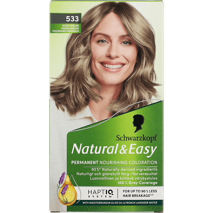Permanent hårfarve 533 Nordisk Askeblond m. olieserum