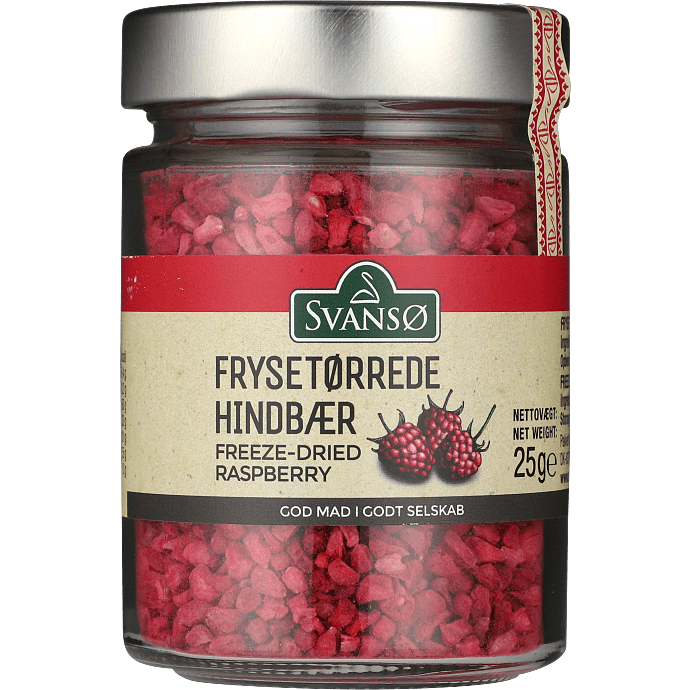 Frysetørrede hindbær