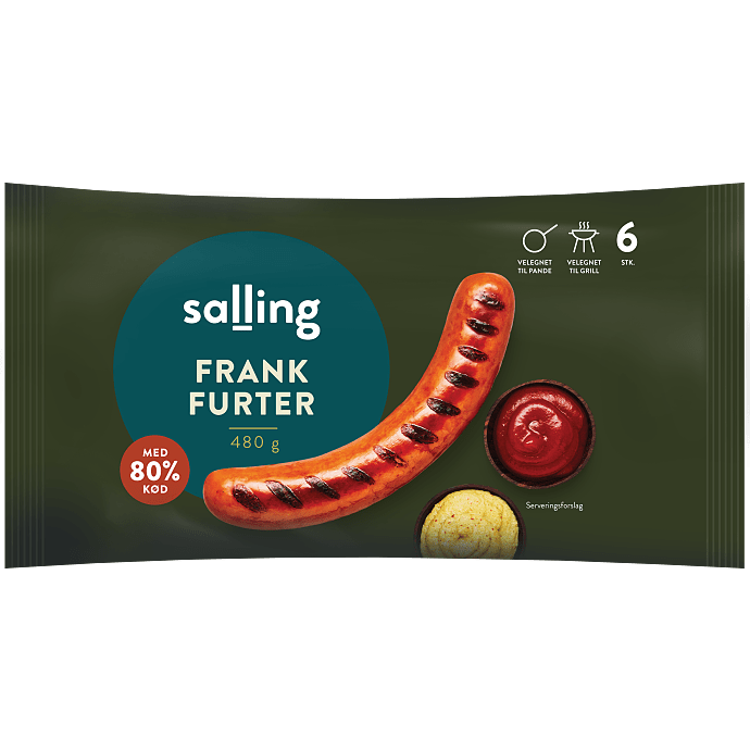 Frankfurtere 80% kød