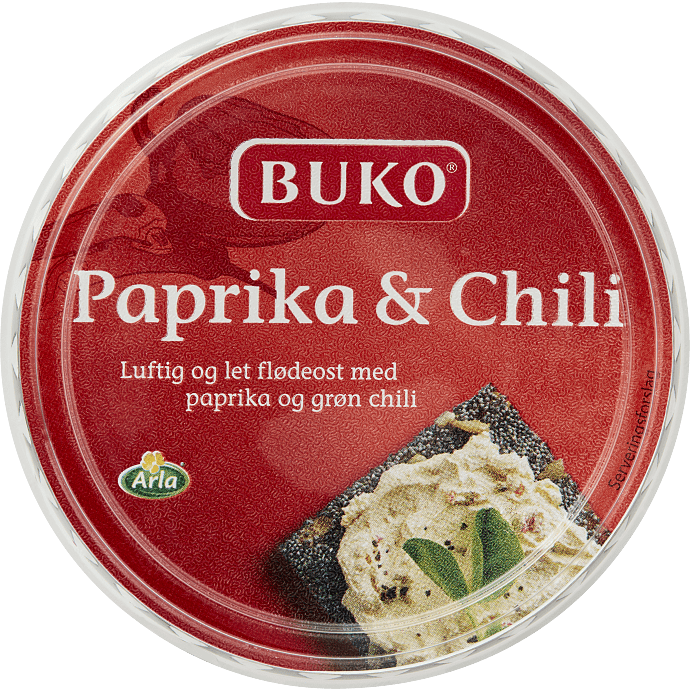 Flødeost m. paprika og chili 22% fedt