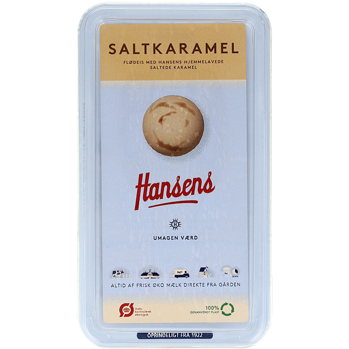Flødeis m. saltkaramel