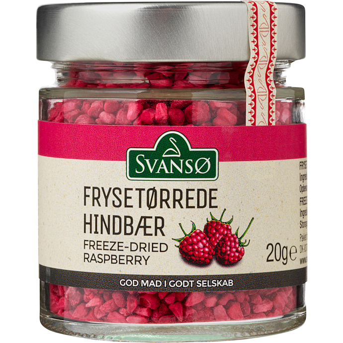 Frysetørrede hindbær