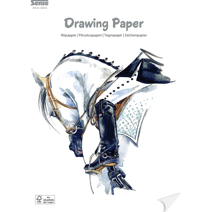 Sense tegnepapir A4